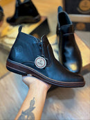 1200L Botina Zíper Rei D´Gado Couro - Linha Premium / Masculino