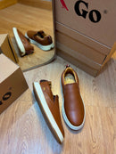 Reserva Asher Slip On Em Couro - Linha Premium / Masculino