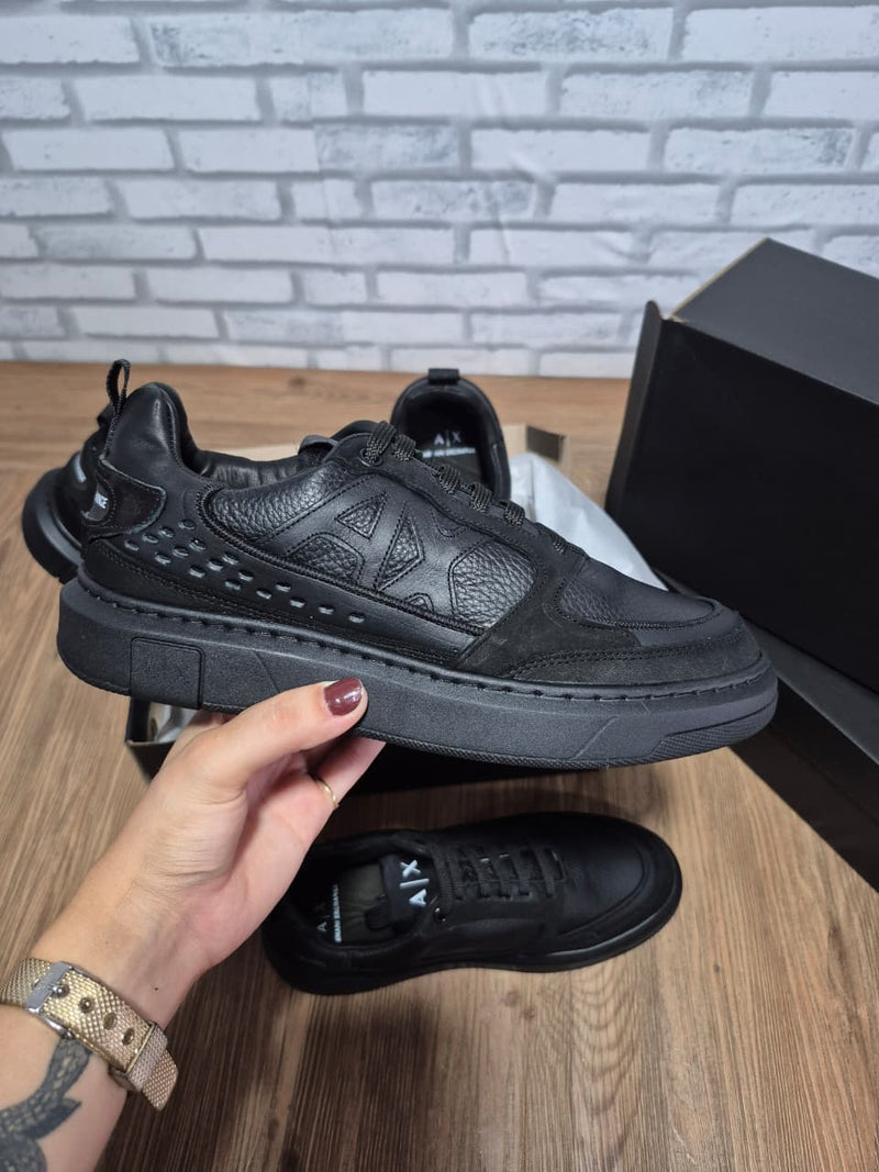 Armani Exchange Sneaker de Couro